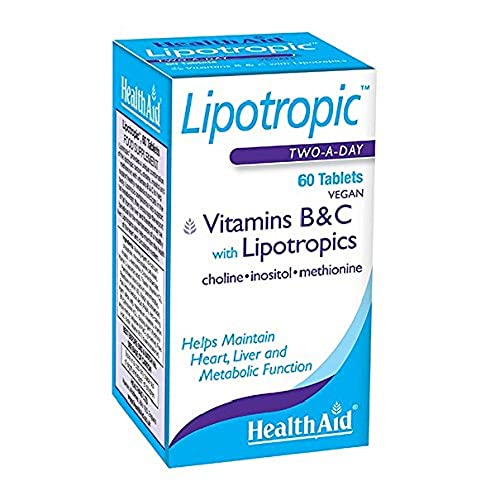 Health Aid Trio Lipotropics with B & C 60 Tablets