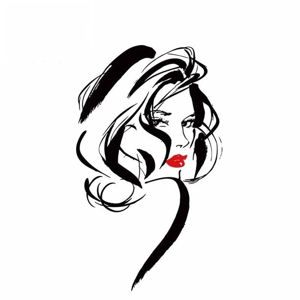 Car Sticker Beautiful Girl Portrait Waterproof Vinyl Decal Car Accessories Pegatinas para Coche