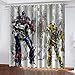 Transformers Cortinas Opaca ​Termicas Aislantes 2 Piezas 140 x 260cm (Ancho x Alto) Reducir Ruido para Dormotorio Cuarto de Los Niños Muy Suaves Cortinas con Ojales