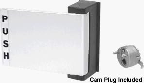 CRL Satin Chrome Finish Universal Push-Pull Paddle Handle Push to Left