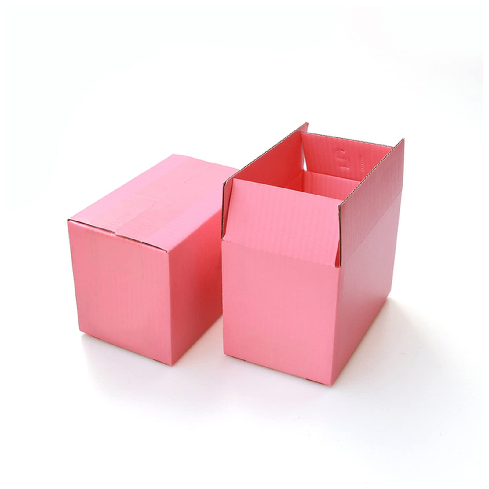 Weihnachtsgeschenkbox 5pcs / 10pcs / rosa Karton Aufbewahrungsgeschenk Wellpapier Verpackungsbox Trinkets Festival Box Weihnachtsgeschenkbox groß(Size:23x13x16cm)