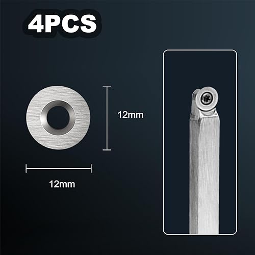 Miniatura 5 de Diraeen Juego de 16 piezas de cortadores de carburo de tungsteno, herramientas de torno para herramientas de torneado de torno de madera, se