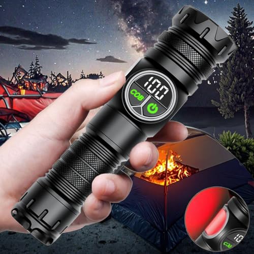 Image of Sarjak 30W White Laser Lamp Most Powerful Rechargeable Torch Light Long Range | Waterproof Emergency LED Light | Camping, Outdoor, Home Use | USB Charging | Self Defense Flashlight
