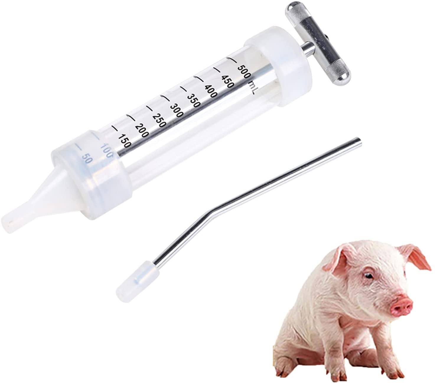 Buy 500ml Continuous Livestock Syringe, Plastic Syringe Sterile with No