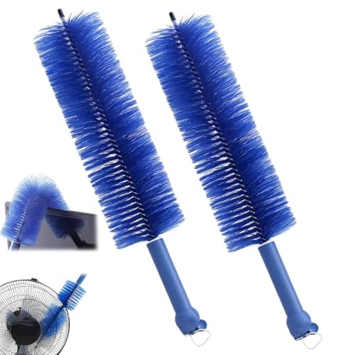 Image of Fan Cleaner Brush, Flexible Ceiling Fan Cleaner, New Bendable Dusting Brush for Electric and Blind, Reusable Microfiber Dust Collector (Blue*2PC)