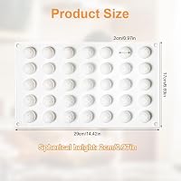 EXIN DEHCEN Szilikon Csokoládéforma 35 Gömb Alakú Mélyedéssel - 2 cm Átmérőjű Bonbonkészítő Forma Zselékhez, Jégkockákhoz, Édességekhez

AI: 2
