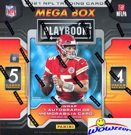 2021 Panini PLAYBOOK NFL Football EXCLUSIVE Factory Sealed MEGA Box with AUTO or MEMORABILIA, 2 ORANGE PARALLELS! Look for RCS & AUTOS of Mac Jones,