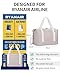 ECOHUB Ryanair Cabin Bags 40x20x25, 20L Underseat Hand Luggage Bag, Foldable Carry On Bag with Removable Wet Pocket, Water-Resistant Overnight Hospital Weekend Bag for Women, Beige (Patent Pending)