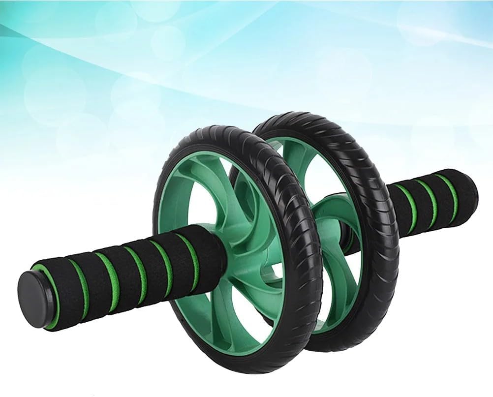 Abdominal Roller Wheels Ab Trainer with Knee Pad Core Workout Exercise Muscle Fitness Equipment Men Women for Home Office Gym Outdoors