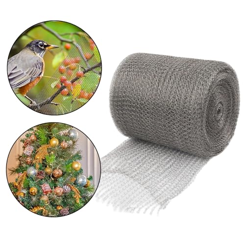 Generic Stainless Steel Wire Mesh Gap Blocker Flexible Screen Heavy Duty Woven Wire Mesh House Garden Mice Control Plant Protection, 6m