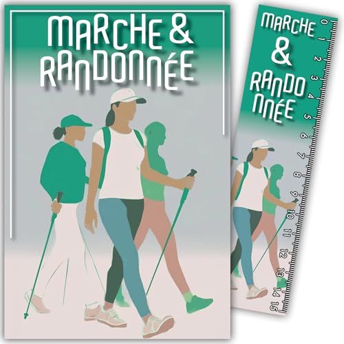 69-1025 Carte Marche à pied Marche Nordique Randonnée Sportif Sportive - Avec Marque-page/Règle...