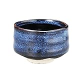 Mino Japanese Tea cup Matcha Bowl Namako Navy Y1745 From Japan