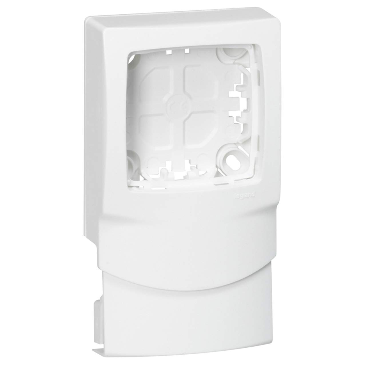 Legrand Cadre appareillage saillle 1 poste · pose le long des moulures dlplus épaisseur 16 blanc