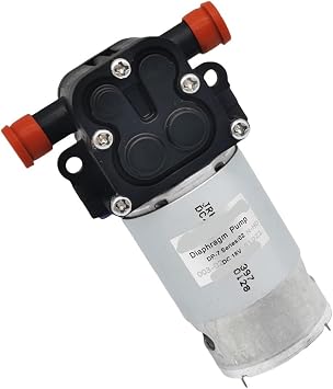 Diaphragm Pump 555 Motor 18V Diaphragm High Pressure Water Pump 8bar Pressure 12-24V High Pressure Diaphragm Water Pump Water Gun Storage Pump