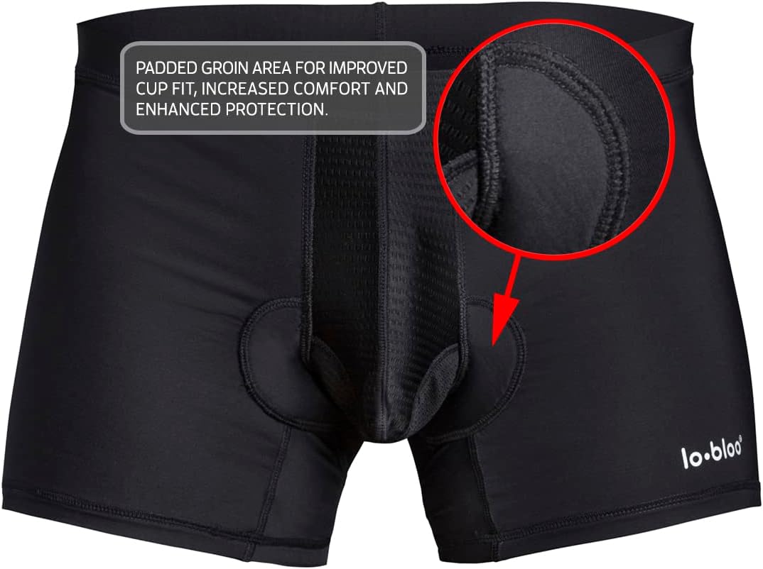 lobloo Men’s Athletic Protection Underwear Supporter, Padded with Compression, XS-XL