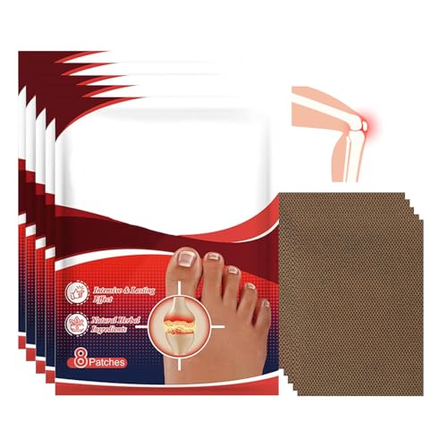 40PCS Gout Relief Instant Patches for Fast-Acting Pain & Swelling Relief Boosts Blood Circulation Targets Foot Toe & Joint Pain Water-Resistant All-Day Comfort for Gout Sufferers