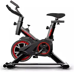 Bicicleta Ergométrica Spinning Indoor com Ajuste de Resistência, Monitor LCD e Assento Confortável