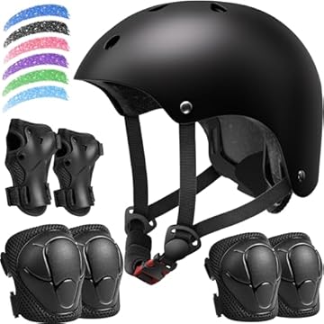 bike helmet knee and elbow pads