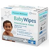 Forever Wellness Baby Wipes Compatible with Kirkland Signature Baby Wipes Fragrance and Alcohol Free, 900-count, Hypoallergenic, Flip-Top Lid Soft Packs.
