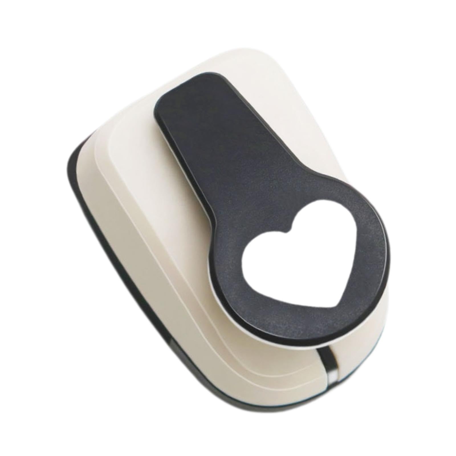 LOL-FUN Heart Shape Paper Punch Craft Hole Punch DIY Wedding Manual Premium Decorative Office Supplies Handmade Paper Puncher DIY Project, M