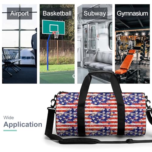 American Flag Duffel Bag Waterproof Sports Gym Bag Large Capacity Travel Bags For Fitness Workout Yoga3