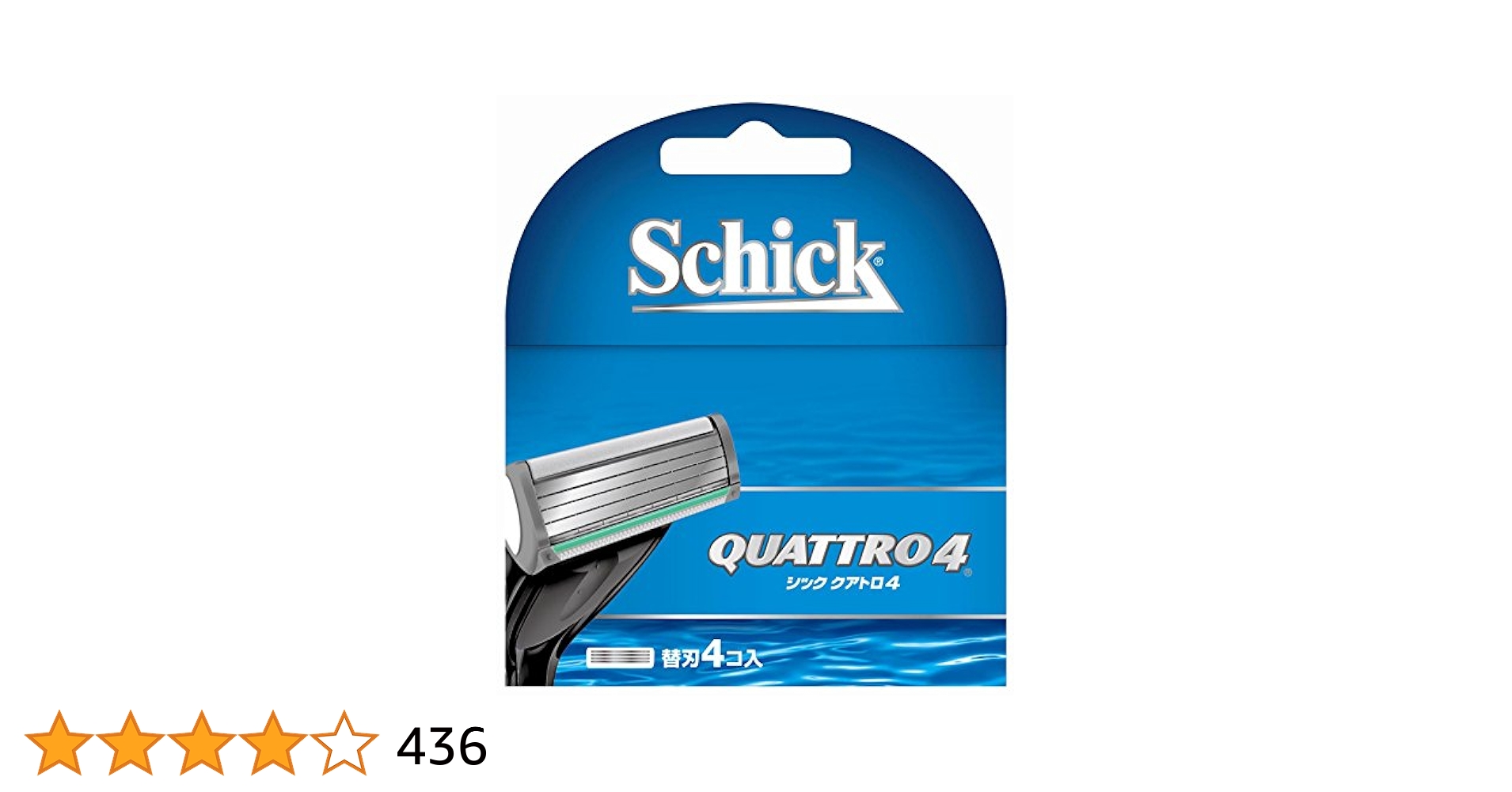 ビグっチシッククアトロ4　替刃　40個セット　新品未使用 schick Schick(シック) クアトロ4 チタニウム 替刃 4枚刃