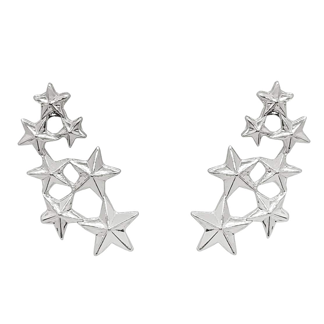 FURE Silver Colour Metal Seven Stars Collar Pins for Men & Women (B084Q3G12F) Amazon Price History, Amazon Price Tracker
