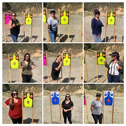 Easyshot Targets Shooting Targets 12 X 18Inch Targets Highly Visible Neon Silhouette Paper Targets Heavy-Duty Paper Targets For Shooting In Short And Long Range Hunting Practice #TOP6