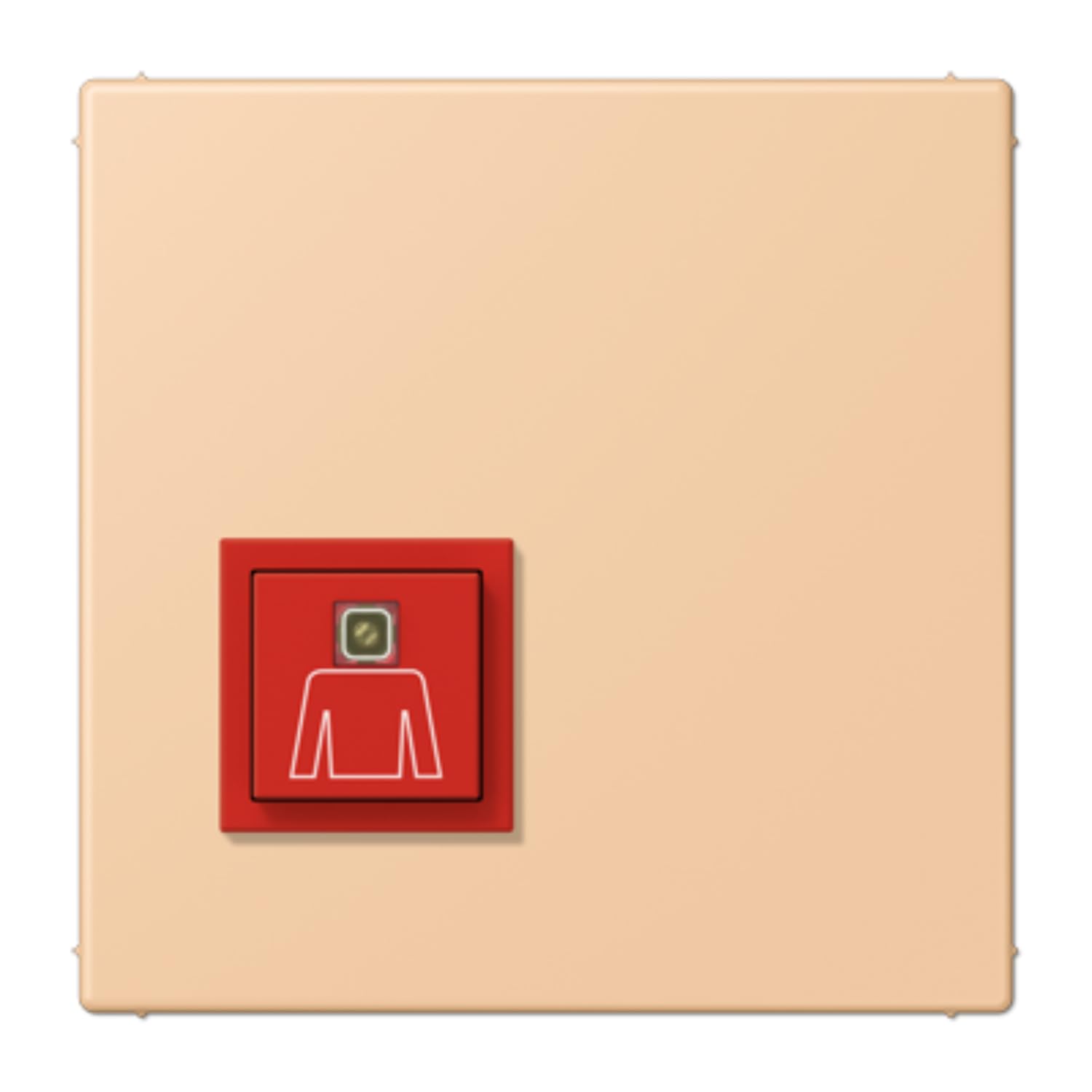 Bouton d'appel d'urgence LC32122 JUNG NRSLC0834RT237 pour sécuriser les espaces isolés