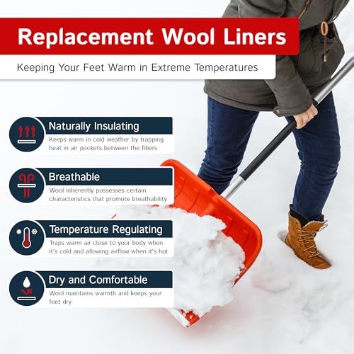 The Felt Store Wool Boot Liners for Men and Women (Unisex) (12” high)3