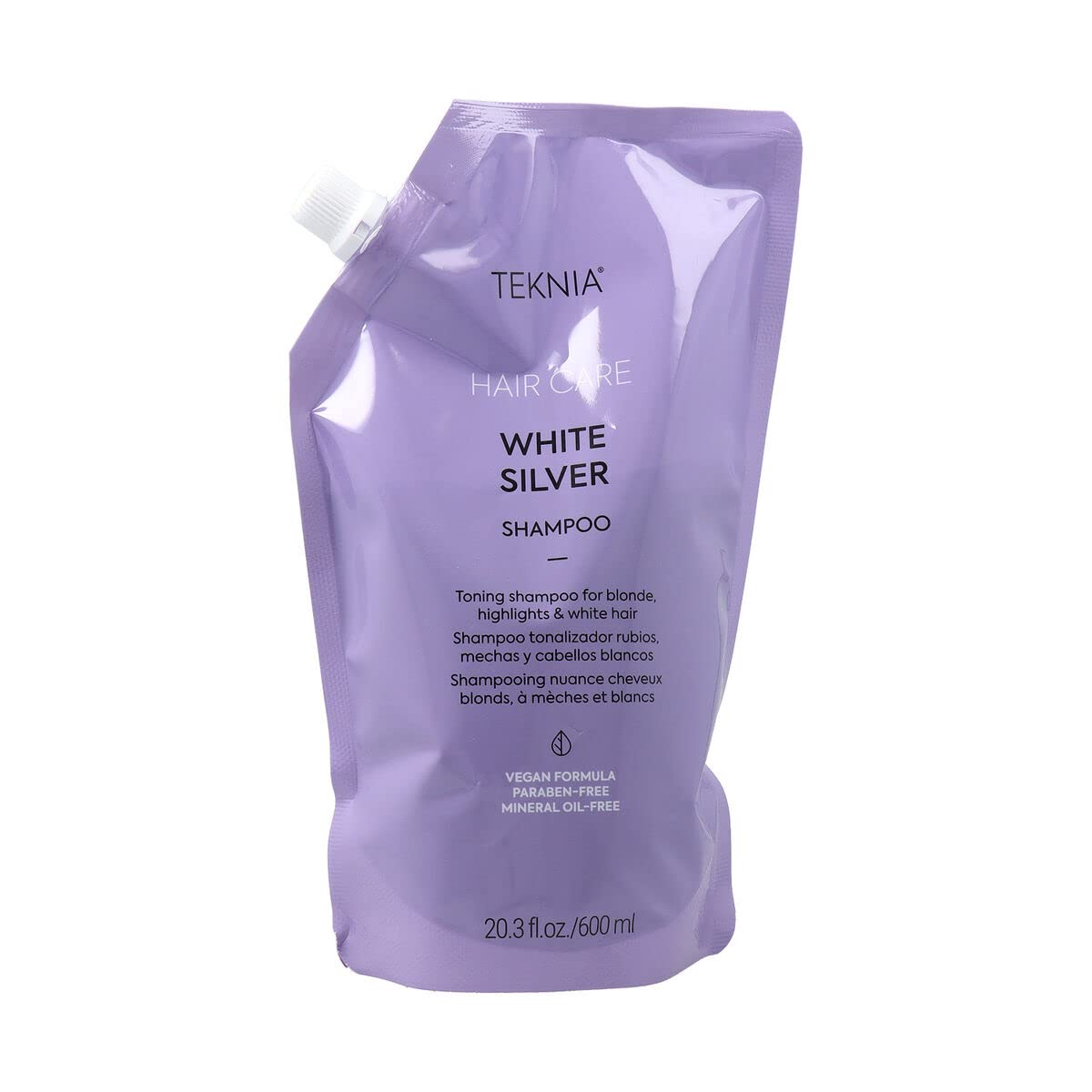 LAKMÉ Teknia White Silver Shampoo, Toning Shampoo for Blondes and Bleached Hair