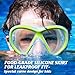 ACQCES Kids Swim Goggles Snorkel Diving Mask for Boys Girls Ages 5-15, Two-Color Anti-Fog Swimming Goggles with Nose Cover (1PCS Blue)