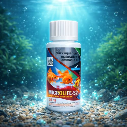Image of VAYINATO Aquatic Remedies Micro Life S2 Beneficial Bacteria Liquid Bacterial Suspension For Quick Aquarium Maturation And Ammonia And Nitrite Removal (50 Ml)