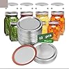 WHTCHSU 10 Pcs [Wide Mouth] Canning Lids suitable to for Ball, Split-Type Metal Mason Jar Lids for Canning - Food Grade Material, 100% Fit & Airtight for Regular Mouth Jars (86mm Wide Mouth（10 Lids）) #3