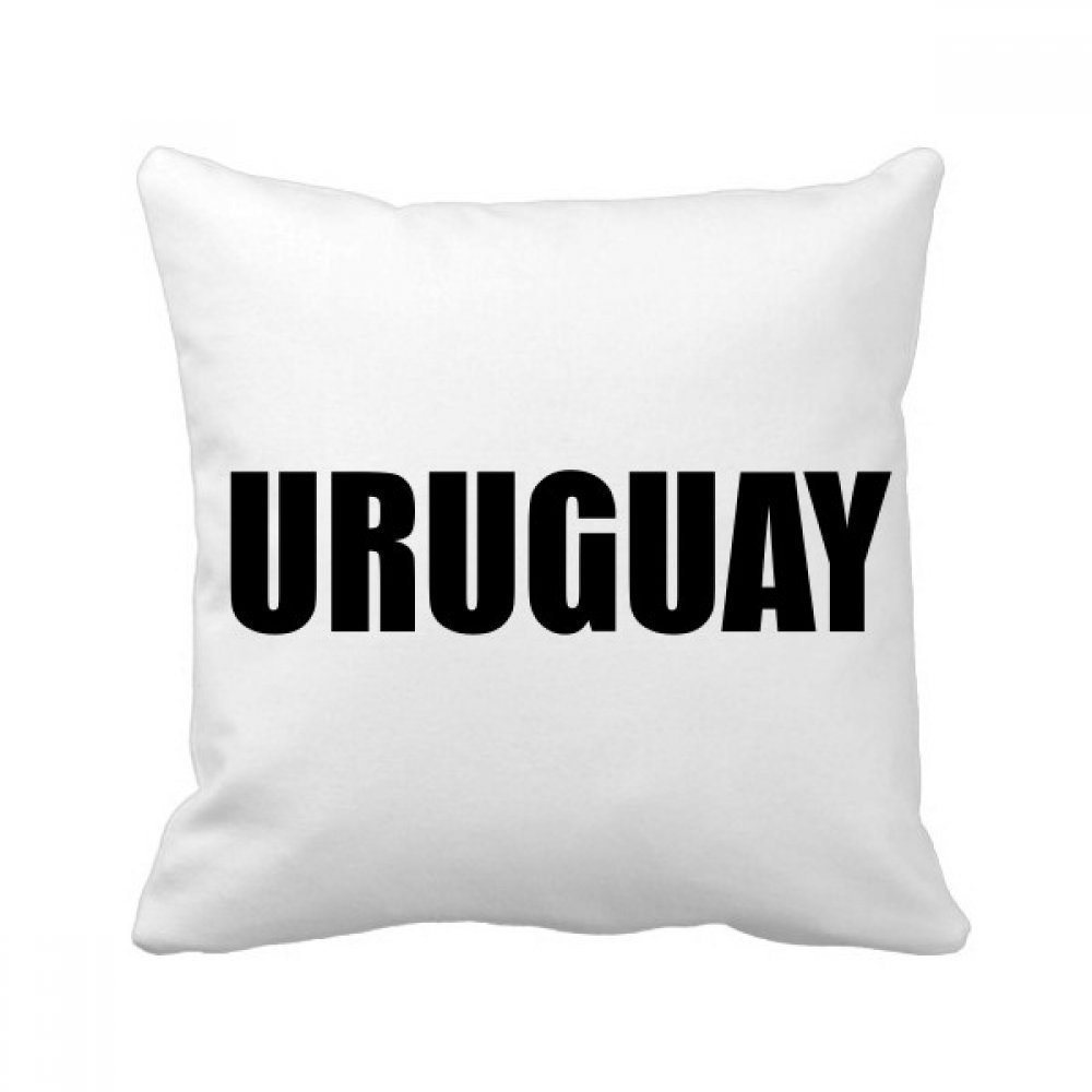 Coussin Uruguay noir 40x40 cm avec insert oreiller de canapé multicolore