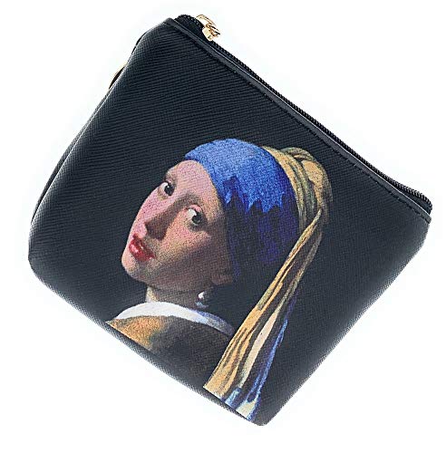 Value Arts Coin Purse Pouch With Key Ring, Girl With Pearl Earring By Vermeer #TOP2