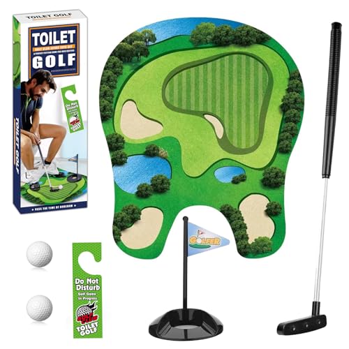 Golf Gifts for Men Toilet Golf Game Set for Adults