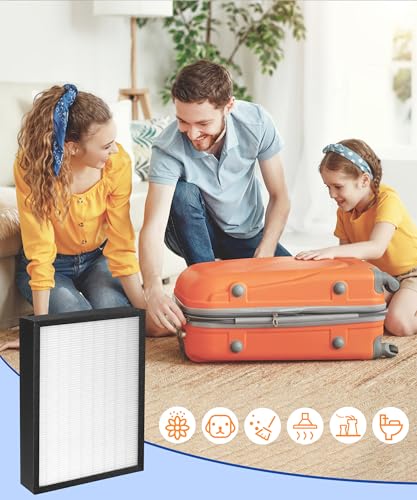 Image of 30936 Replacement Filter Compatible with Hunter air purifiers models 30085 30090 30095 30105 30117 30119 30130 36117 36127 36095 37090 30197 30999 30058, 2-Pack