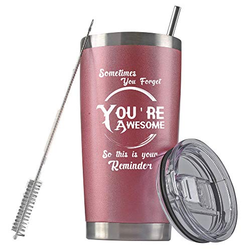 Product Image of the Thank You Gifts for Women, Best Friends Gifts, Volunteer Gifts, Funny Inspirational Birthday Graduation Gifts for Friends, Coworker, Men, Her, Best Friend Birthday Gifts for Women (Rose Gold)