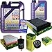 Produktbild QR-PARTS 69358662 Filter Set Inspektionspaket 6 Liter Liqui Moly Motoröl Leichtlauf High Tech 5W-40 MANN-FILTER Innenraumfilter Kraftstofffilter Luftfilter Ölfilter