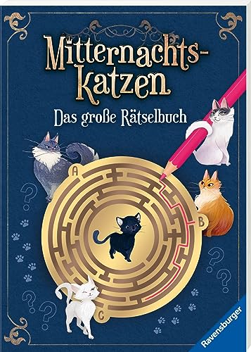 Preisvergleich Produktbild Ravensburger Mitternachtskatzen: Das große Rätselbuch Vielfältige Rätsel und Knobeleien für Katzenfans - Sudoku, Logicals, Labyrinthe, Worträtsel, Sprachrätsel, Gedächtnisrätsel uvm.