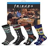 Hyp Friends Socks Mens and Womens Socks Featuring Friends TV Show | Gift Box, 4 Pack Casual Crew Socks