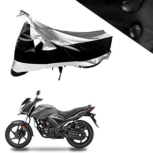 Image of Kandid Silver Bike Cover Dust and Water Proof Two Wheeler Body Cover for Honda Cb Unicorn 160