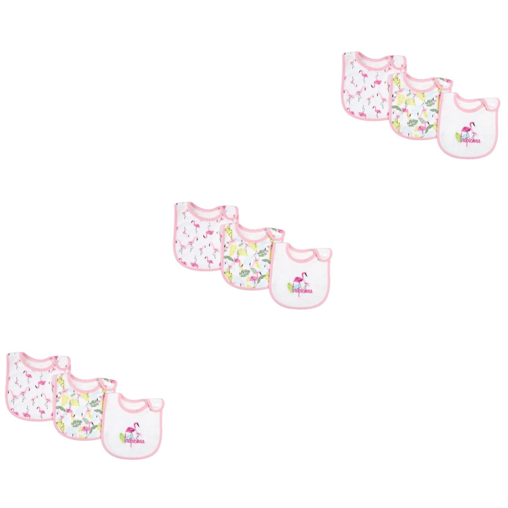 Kisangel Bavoir Garçon Fille Coton Imprimé Bavoir Étanche Lavable Pour Nourrissage Bave Accessoire Pour Garçon Fille