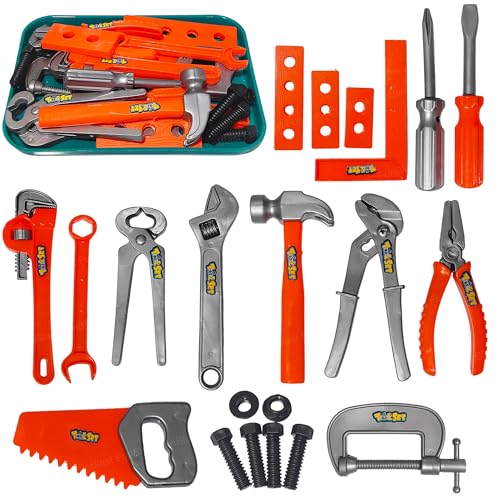 Image of FunBlast Tool Kit Set Toy for Kids, Set of 22 Pcs; Little Engineer Tool Kit Toys, Pretend Play Toys for Boys, Role Play Toys for Toddlers, Learning Toy for Boys, Children (Multicolor)