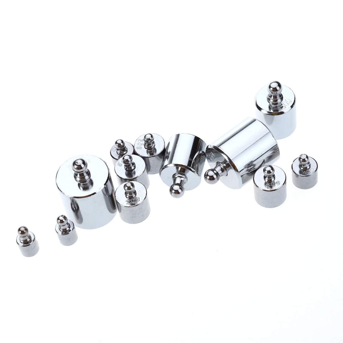 2 g F2 Class Cylindrical Calibration Test Weight with Finely Turned Stainless Steel