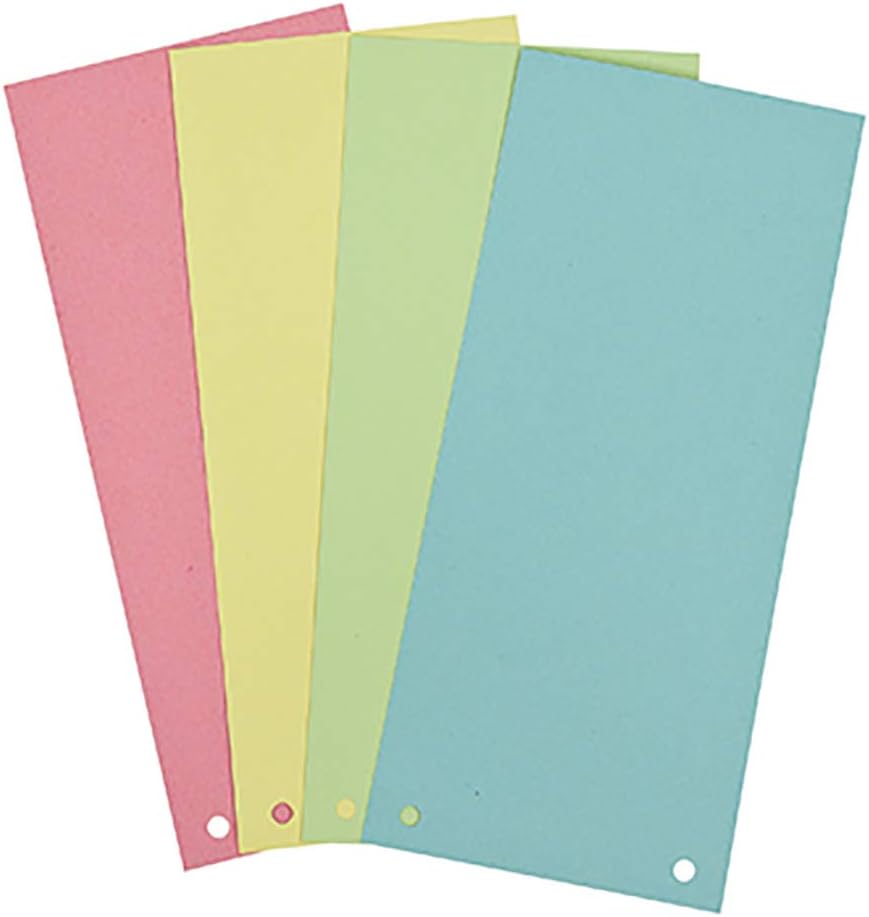 SOE Divider Strips 01598 Pa = 100 Pieces of 4 Assorted Colours Pink / Blue / Green / Yellow