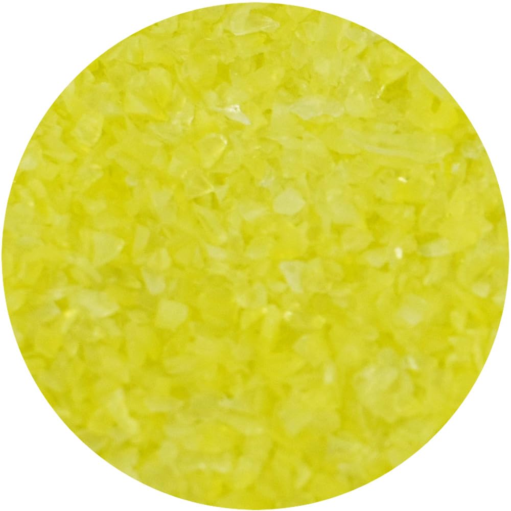 Youghiogheny Fusible Glass Frit Fine Yellow Opal 4oz Jar - 96 COE (5000)
