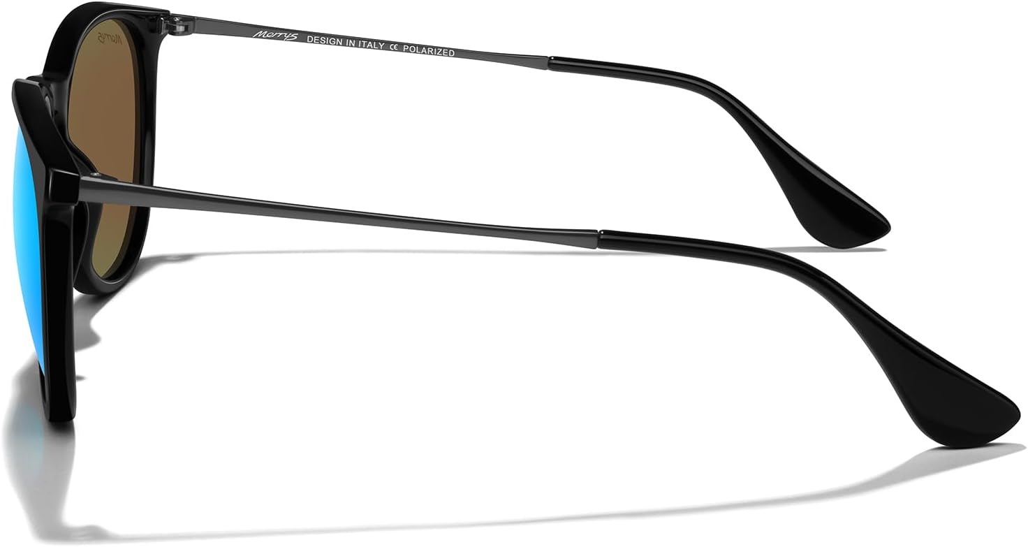 MERRY'S Vintage Polarized Sunglasses for Women Men Retro Round Mirrored Lens Sun glasses UV400 - Image 3