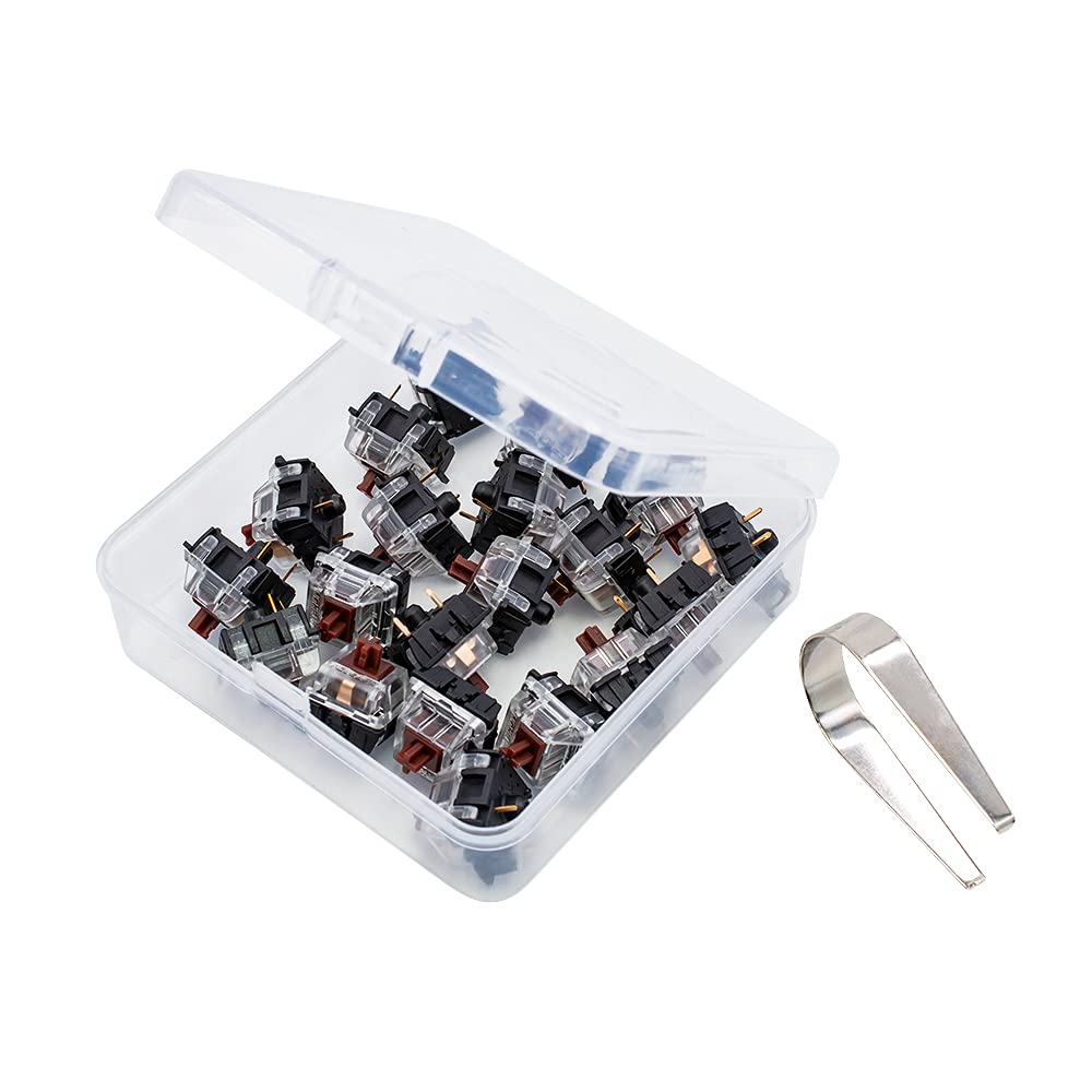 XuanGui OU ブラウンスイッチ 3ピンキーボード６０個 Amazon.co.jp: Gateronブラウンメカニカルキースイッチ(茶軸